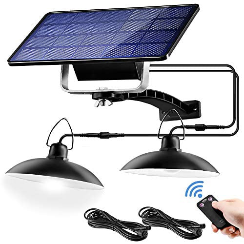 Indoor Solar Lights for Shed with Pull Cord,40LED 2 in 1 Solar Powered Corridor